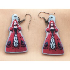 Red Queen Earrings - Alice in Wonderland